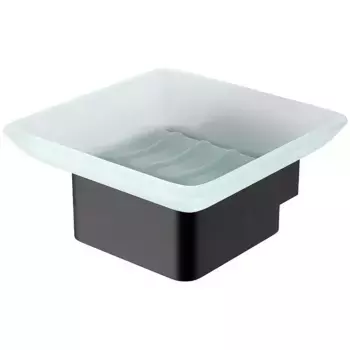 Мыльница подвесная Lemark Smooth Line черный матовый