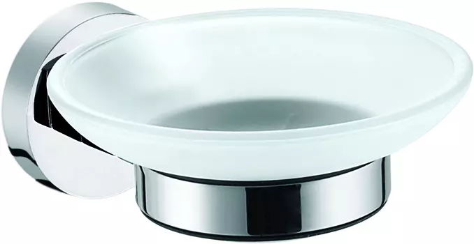 Мыльница стеклянная Azario NESSY хром (AZ-73108)