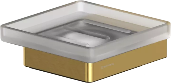 Мыльница WHITECROSS Cubo CU2420GLB брашированное золото