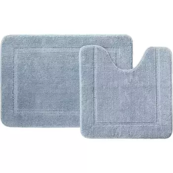 Набор ковриков для ванной комнаты IDDIS Promo 65х45 голубой