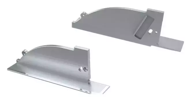 Набор заглушек Arlight ALM-ARC-Side серая правая с отверстием 026792