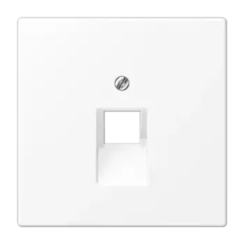Накладка для комп./тлф. розетки, 1-ная JUNG белый, LS990 LS969-1UAWWM