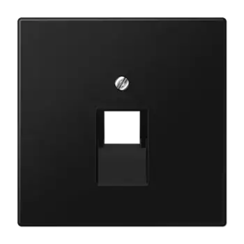 Накладка для комп./тлф. розетки, 1-ная JUNG черный LS990 LS969-1UASWM