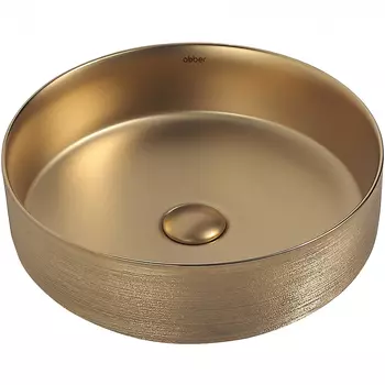 Накладная раковина Abber Bequem AC2109BGM матовое золото