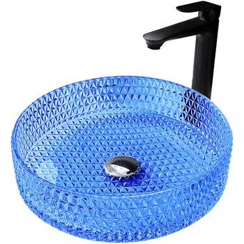 Накладная раковина Abber Glas AK2301DB синяя