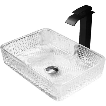 Накладная раковина Abber Glas 46 прозрачная