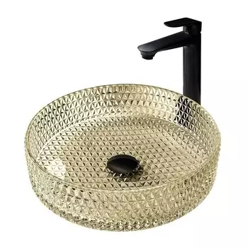 Накладная раковина Abber Glas AK2301GG золотая