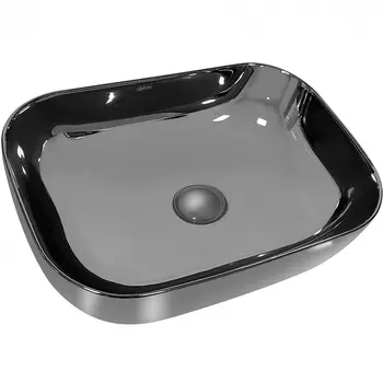 Накладная раковина Abber Rechteck AC2200GS серебро