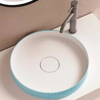 Накладная раковина Abber Stein 40 голубая