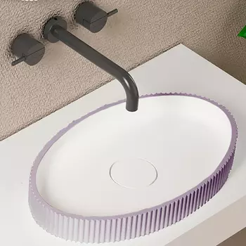 Накладная раковина Abber Stein 50 AS2603Violett фиолетовая