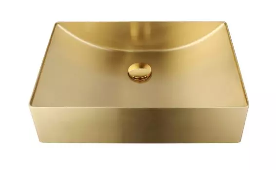 Накладная раковина AltroBagno Futuro 001013 OrSp матовое золото