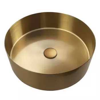 Накладная раковина AltroBagno Luna 001001 OrSp матовое золото