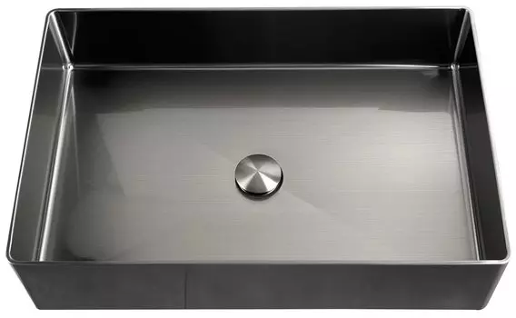 Накладная раковина AltroBagno Solido 001022 MtGr оружейная сталь