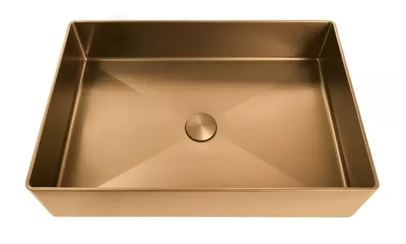 Накладная раковина AltroBagno Solido 001023 RaSp матовая медь