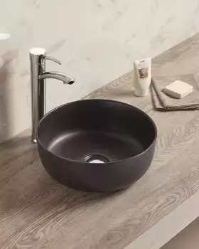 Накладная раковина Art&Max AM-102-MB матовая черная