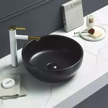 Накладная раковина Art&Max AM-109-MB матовая черная