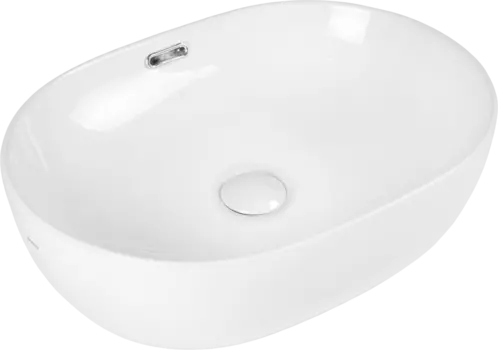 Накладная раковина BOND Oval S65-490 белый глянец