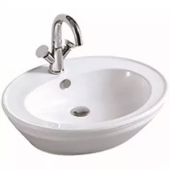 Раковина накладная Ceramalux Classic 60х48 3573 белый