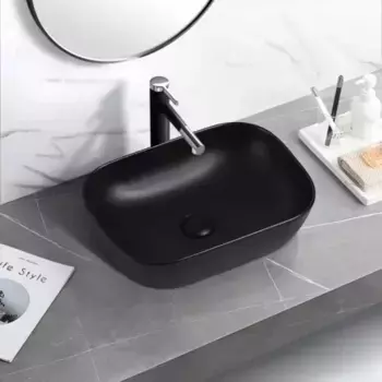 Накладная раковина Gid 46 Bm1333 черная матовая