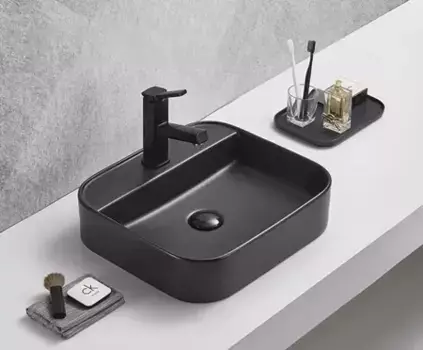 Накладная раковина Gid 50 Bm9550 черная матовая