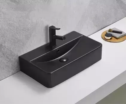 Накладная раковина Gid 61 Bm1344 черная матовая