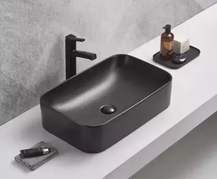 Накладная раковина Gid 61 Bm9599 черная матовая