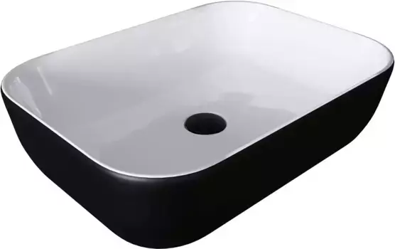 Накладная раковина Grossman GR-4041BW черно-белая