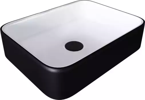 Накладная раковина Grossman GR-4043BW черно-белая