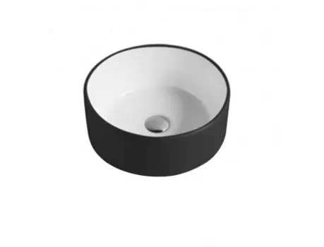 Накладная раковина Melana 41 черно-белая
