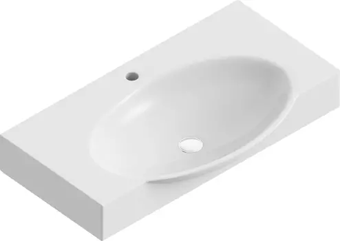 Раковина накладная Sanita luxe Infinity 76 белый