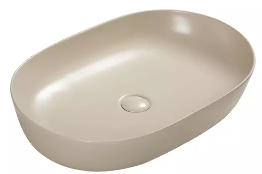 Накладная раковина SantiLine SL-1017BG бежевая матовая