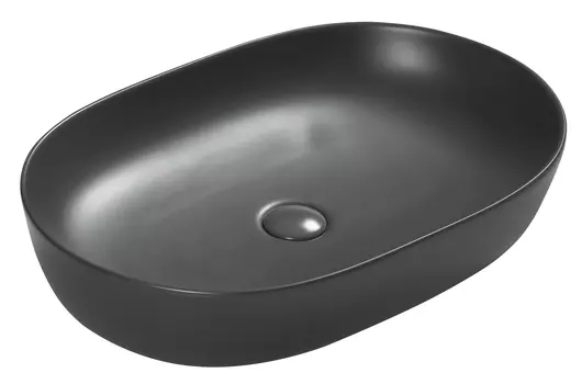 Накладная раковина SantiLine SL-1017DG темно-серая матовая