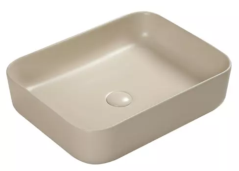 Накладная раковина SantiLine SL-1051BG бежевая матовая