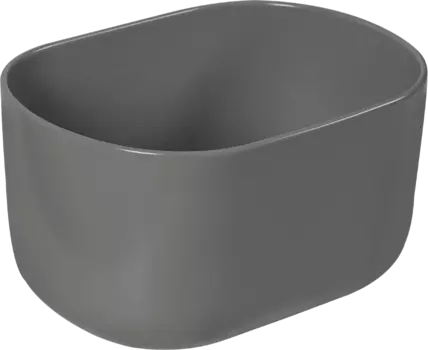 Накладная раковина SantiLine SL-1113MG серая матовая