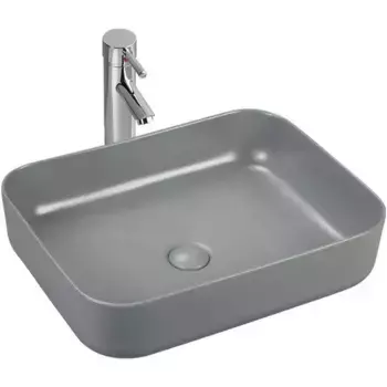 Накладная раковина Sintesi 50 серая матовая