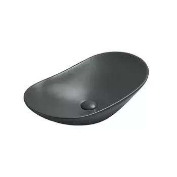 Раковина накладная Vincea 61.5х36 серый матовый, антрацит