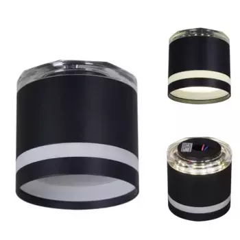 Накладной светильник Reluce 53001-9.5-001LD GX53+LED3W BK