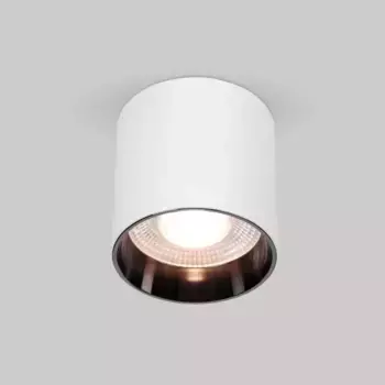 Накладной светодиодный светильник Elektrostandard Orson 25034/LED 10W 4200K белый/чёрный жемчуг a062929