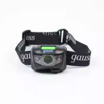Налобный светодиодный фонарь Gauss аккумуляторный 40х60 130 лм GF405
