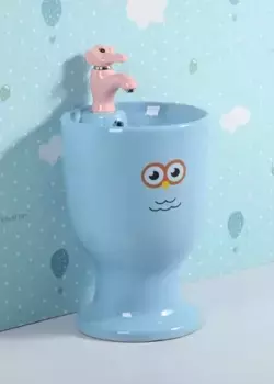 Напольная раковина детская Gid 37 голубая