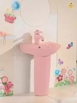 Напольная раковина Gid Nb192-PK розовая