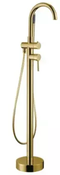 Напольный смеситель для ванны с душем AltroBagno Metropoli 020203 OrSp С ВНУТРЕННЕЙ ЧАСТЬЮ, матовое золото