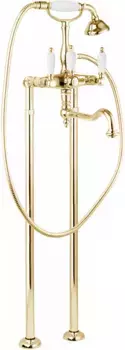 Напольный смеситель для ванны Cezares First FIRST-VDP2-03/24-Bi золотой