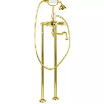 Напольный смеситель для ванны Cezares Lord LORD-VDP2-03/24-Bi золотой