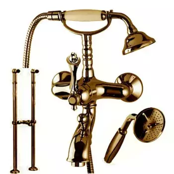Напольный смеситель для ванны Cezares Margot MARGOT-VDPS-02-M бронзовый