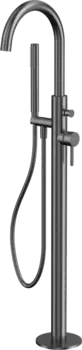 Напольный смеситель для ванны с душем WHITECROSS Y Y1233GM С ВНУТРЕННЕЙ ЧАСТЬЮ, оружейная сталь