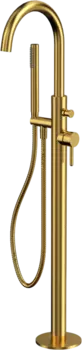 Напольный смеситель для ванны с душем WHITECROSS Y Y1233GLB С ВНУТРЕННЕЙ ЧАСТЬЮ, брашированное золото