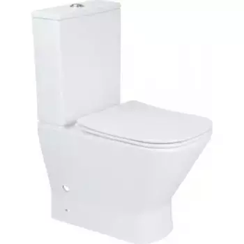 Напольный унитаз Aquanet Fine белый с сиденьем микролифт