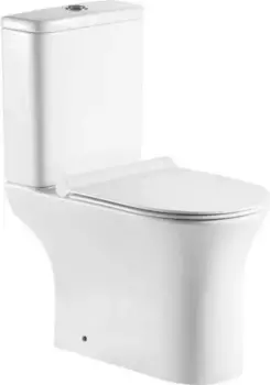 Напольный унитаз Aquanet Roll 2-C белый с сиденьем микролифт и бачком