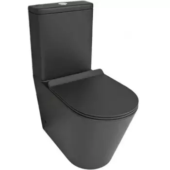 Напольный унитаз beWash Aldo черный матовый с сиденьем микролифт
